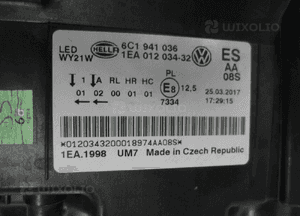 Vw polo 6C1 full led cała lampa przednia prawa 9