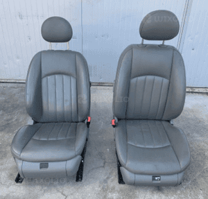 MERCEDES CLS 219 fotel fotele przod SZARA skóra  grzane 1