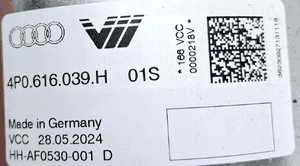 Audi A8 Quattro Poduszka zawieszenia Amortyzator 4P0616039H 2