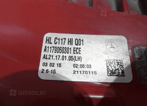 Mercedes cla C117 X117 13-17 lampa led lewa tył eu llu a1179060301 7