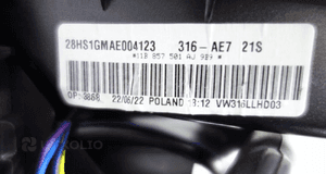 Lusterko lewe volkswagen ID.4 13 pin kamera 2020- 11B857501AJ 6