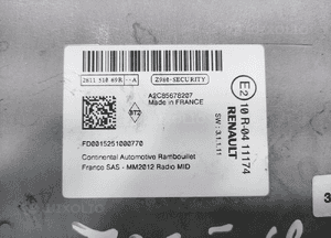 Fabryczne radio nawigacja renault zoe i 281151069R 2013-2019 4