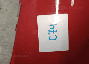 Zderzak tył tylny do opel corsa d Y547 czerwony 4