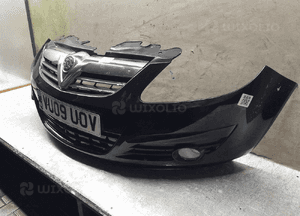 Zderzak przód przedni opel corsa d Z20R czarny halogeny 4
