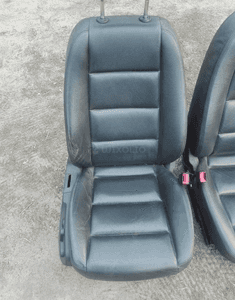 Audi A4 B6 fotel pasażera skóra czarna 3