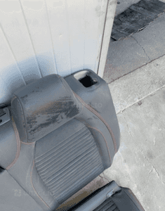 MERCEDES   a 176  kanapa tylna AMG czerwona nitka tapicerka 5