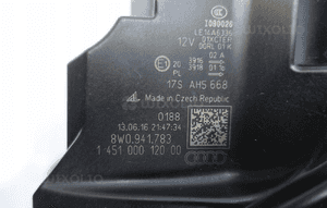 Audi A4 B9 8W0 2015- full led matrix lampa lewy przód lewa przednia 8W09417 9