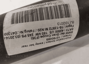 BMW 3 F30 / 4 F32 Wał Napędowy 7626353 - 14927 6
