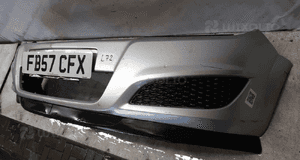Zderzak przód przedni opel astra h 3 iii lift fl Z157 srebrny 3