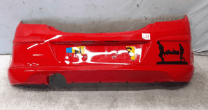 Zderzak tył tylny opel corsa d Y457 czerwony 3 drzwi 1