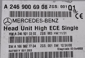 Mercedes-Benz W246 W176 Radio Nawigacja Multimedia HIGH ECE A2469006908 5