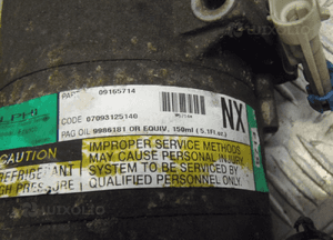 SPRĘŻARKA KLIMATYZACJI OPEL MERIVA 1.6  09165714 NX 3