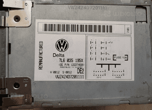 Radio Volkswagen Touareg 7L6057195X 7L6035195X 3