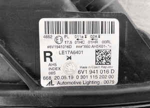 Skoda fabia 3 iii lift lampa prwa led 18- 5