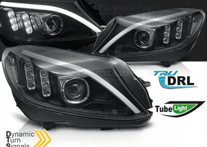 Lampy mercedes c W205 14-18R led bar do jazdy dziennej dynamiczny kier. 1