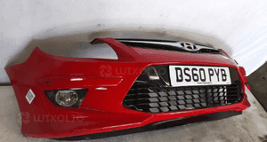 Zderzak przód przedni hyundai I30 i 1 drugi lift 2 fl ja czerwony halogeny 4