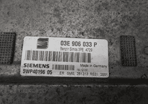 KOMPUTER VW POLO SKODA SEAT 1.2 12V 03E906033P 2