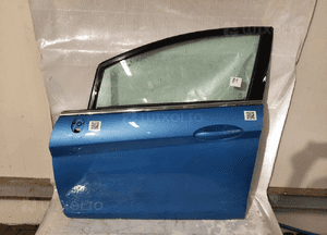 Drzwi przód przednie lewe ford fiesta MK.7 7 vii 99 błękitne niebieskie 5D 5 drzwi hb 1