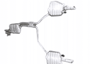 Audi A8 D4 4H0 tłumik wydech rura komplet 1