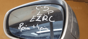 Lusterko lewe elektryczne 12 PIN 8+4 PIN Citroen C5 III UK EZRC 8