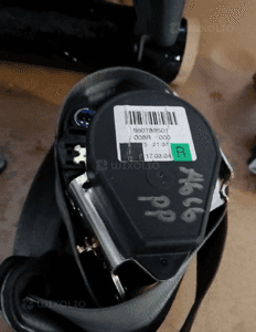 Konsola poduszki pasy AIRBAG  sensor zestaw naprawczy Audi A6 C6 Szara 9