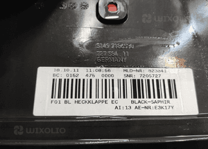 Bmw F01 F02 blenda listwa klapy bagażnika tył blacksaphir 475 nakładka 14