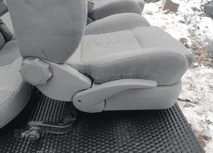 Fotele Fotel Kanapa Welur Jasne Siwe Podlokietnik VW Golf IV 4 3 drzwi komplet 21