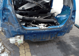Chevrolet Aveo pas tyl tylna sciana bagaznika