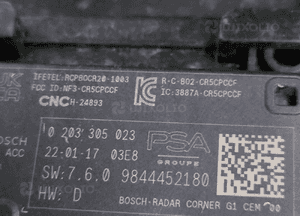RADAR tył Opel Astra L Peugeot 308 III 9844452180 2