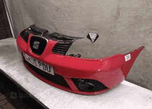 Zderzak przód przedni seat ibiza 3 iii lift fl LS3H czerwony halogeny 4
