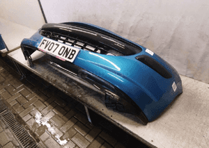 Zderzak przód przedni do peugeot 207 kmf niebieski błękitny 2