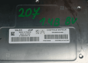 Peugeot 207 1.4 B sterownik komputer silnika 9665424480 2