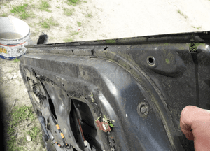 Mazda 323f bg 89-94  Drzwi przednie lewe szyba 4