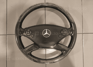 Mercedes s-klasa W221 W216 lift kierownica multi łopatki skóra drewno ideał 1