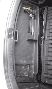 Mazda 5 05-10 wypełnienia bagażnika schowek półka 5