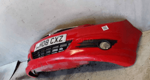 Zderzak przód przedni do opel corsa d halogeny Z547 czerwony dokładka ! 2