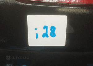 Zderzak tył tylny nissan note BW9G granatowy 4