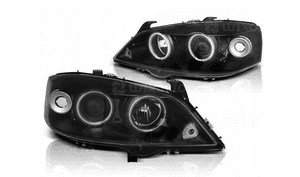 Opel astra g 2 ii lampy soczewkowe black ringi 2