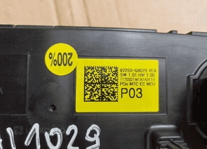 Panel sterowania klimatyzacji hyundai I30 iii 97250-G4020 3
