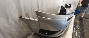 Zderzak przód przedni citroen C4 grand picasso ezrc srebrny halogeny 6