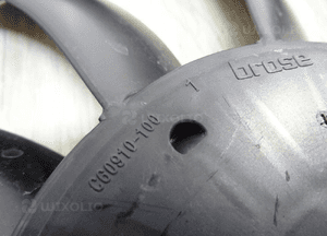 śmigło 11 wentylatora AUDI RS3 c60910-100 brose 7