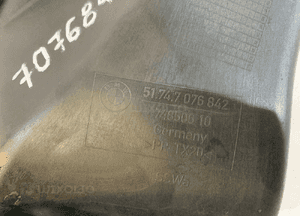 BMW E87 Kanał powietrza hamulca R 7076842 - 13768 4