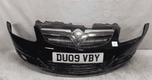 Zderzak przód przedni opel corsa d halogeny Z20R czarny 6