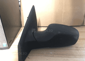 Lusterko lewe renault clio 3 5PIN czarny mat 1