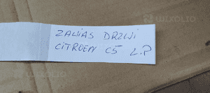 Zawias lewy przód przedni dolny górny komplet Citroen C5 III 5