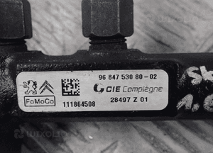 Listwa wtryskowa delphi 9684753080-02 peugeot citroen 1.6 hdi 3