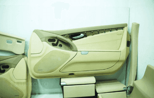 Tapicerka lewa prawa podsufitka schowek kolor beige 205A mercedes sl R230 4