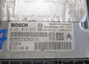 Sterownik silnika peugeot citroen 1.6D 0281012985 2