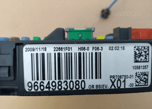 Peugeot 207 moduł sterownik BSI P07 P08 X01 9664983080 ,9659285480 9663798480 5