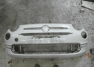 Fiat 500 lift na chromy cały zderzak przedni 1